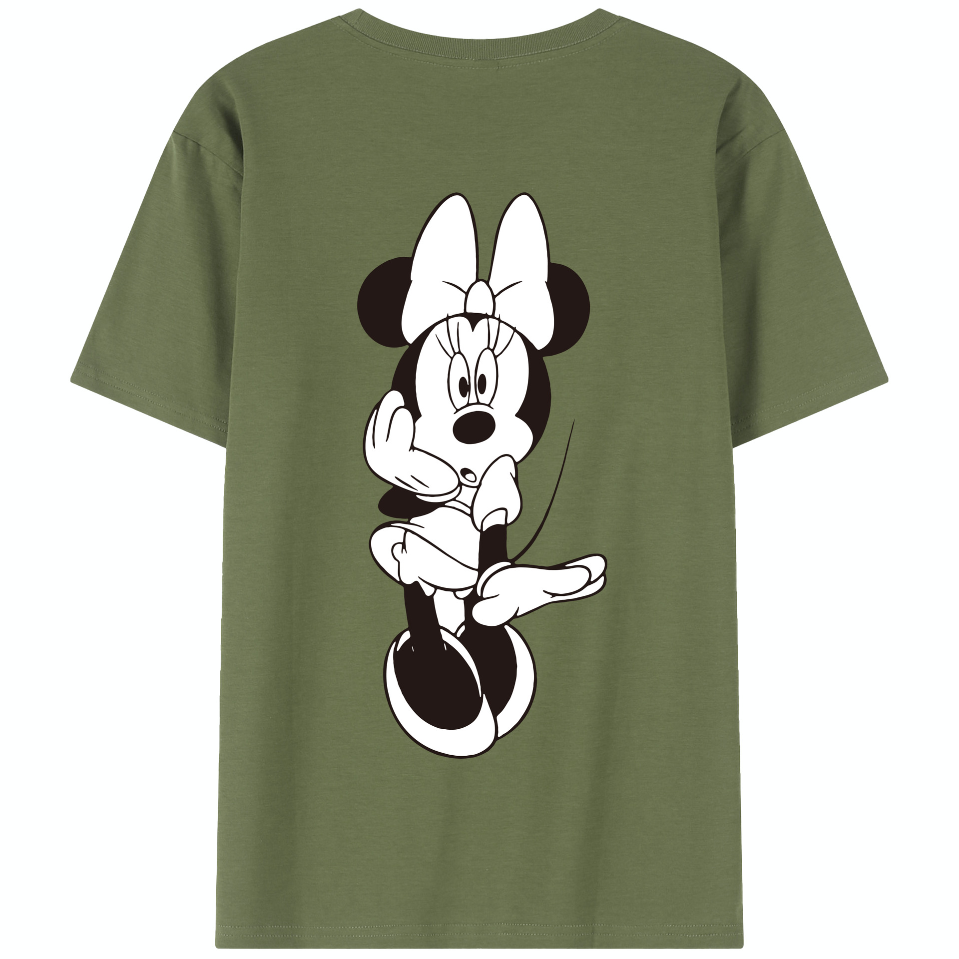 （画像用） ミッキーマウス Mickey Mouse 綿100％半袖Tシャツ（背面プリント）